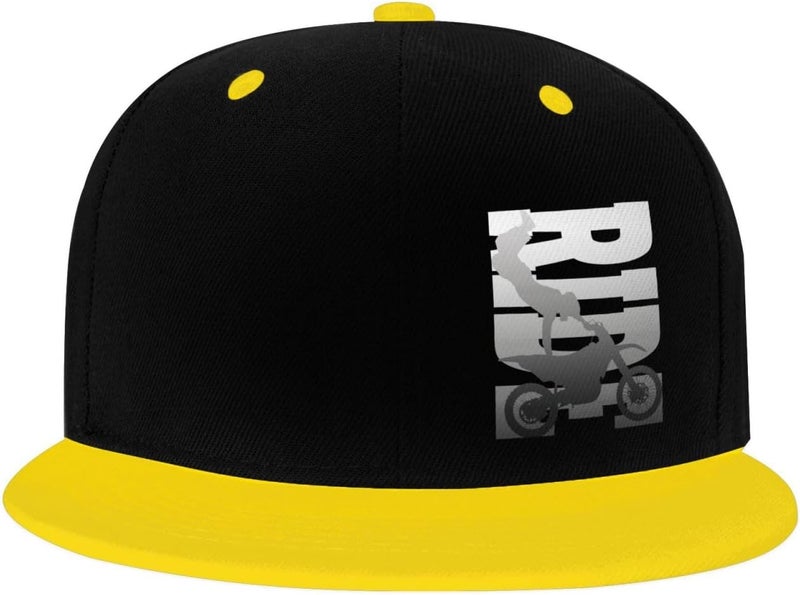 Ubouigr Fashion Dirt Bike Motocross Toddler Hip-Hop Baseball Hat for Boy Girl,Adjustable Kid Comfy Peaked Caps - Red - Image 2